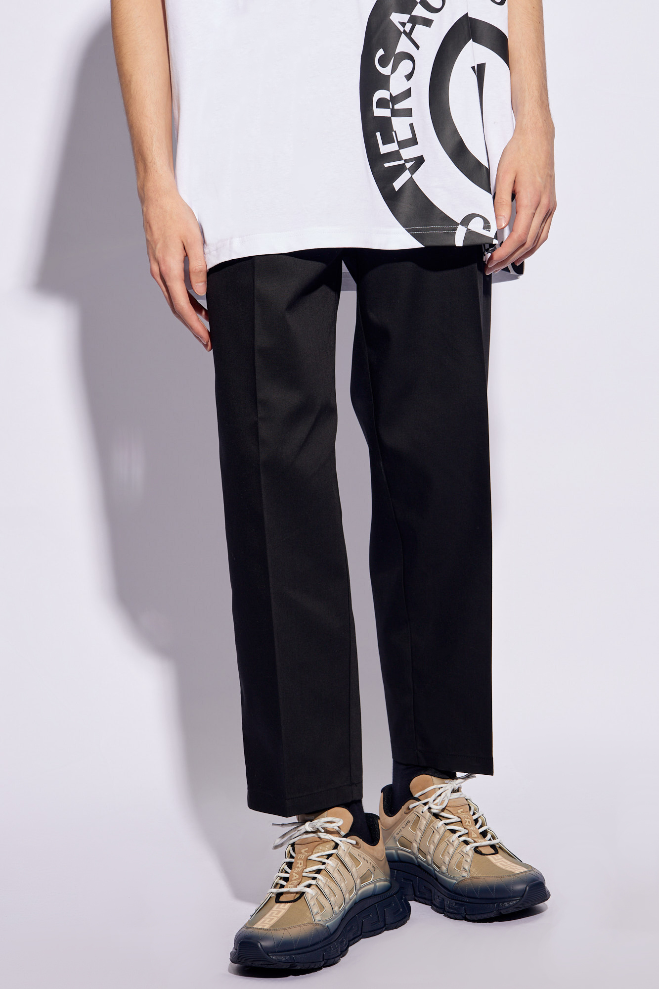 Versace Jeans Couture Pleat-front trousers