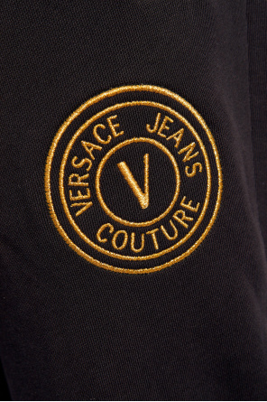 Versace Jeans Couture Snapshot embroidered jumper dress Blu