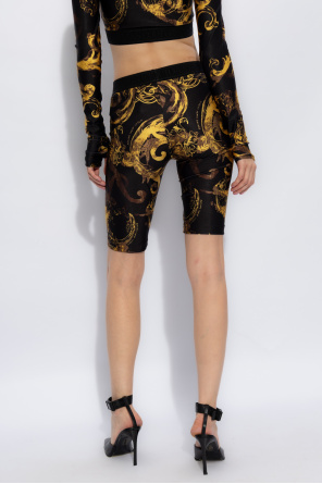 Versace Jeans Couture sleeveless ruffle dress Nero