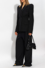 Balenciaga BLACK Oversize pleat-front trousers