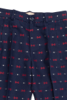 Gucci Kids NAVY BLUE Patterned pleat-front trousers