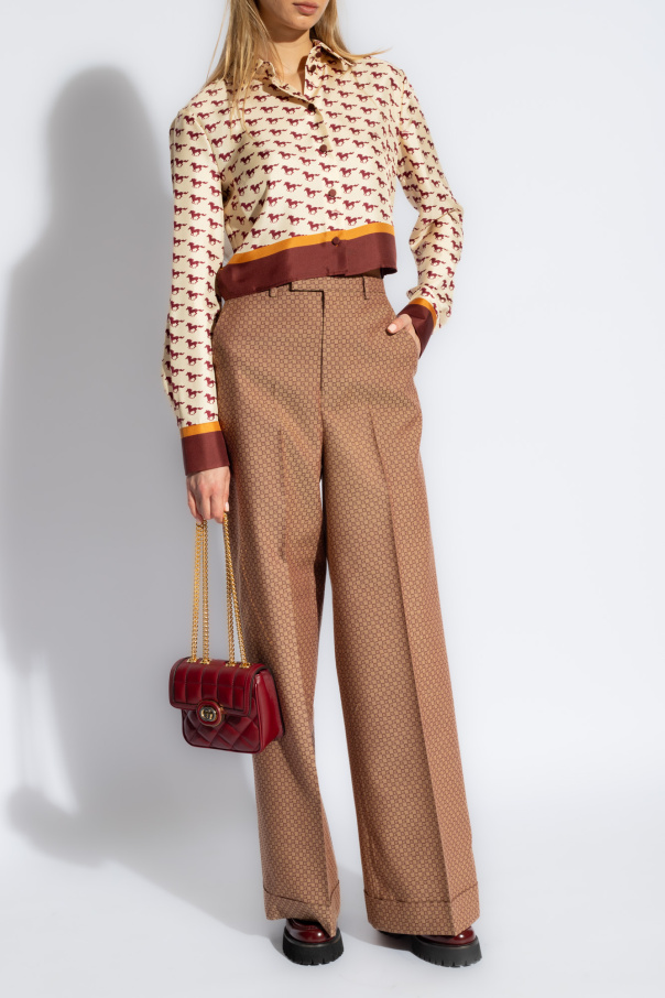 Gucci Monogrammed trousers