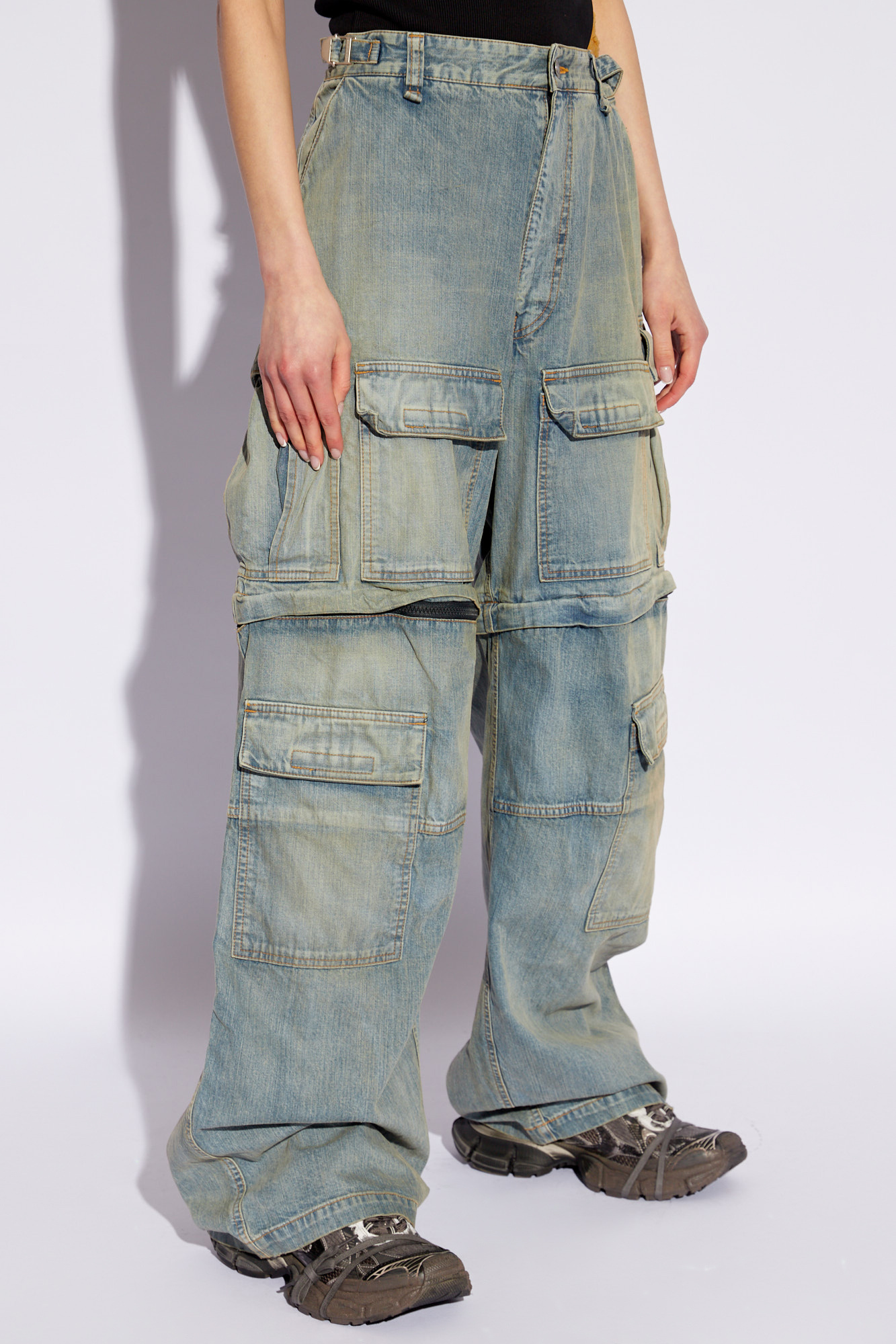 bandulu bball shorts - Blue Cargo trousers Balenciaga