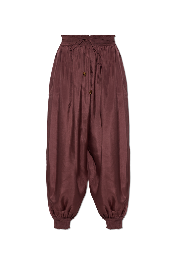Loose-fit silk trousers od Zimmermann