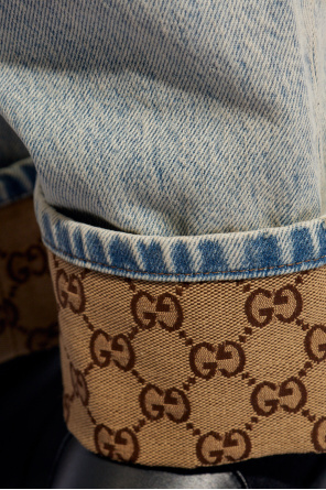 gucci Slip-on Monogrammed jeans
