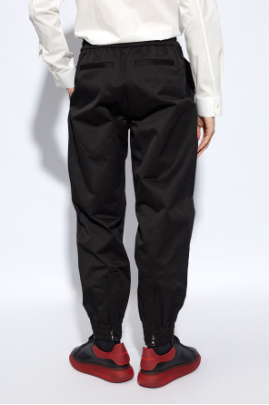 Alexander McQueen Bawełniane spodnie