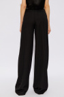 Saint Laurent BLACK Striped pattern trousers
