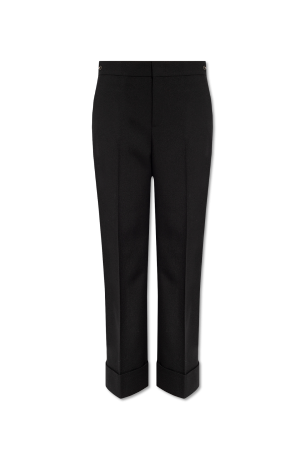 Gucci Wool pleat-front minimalist trousers