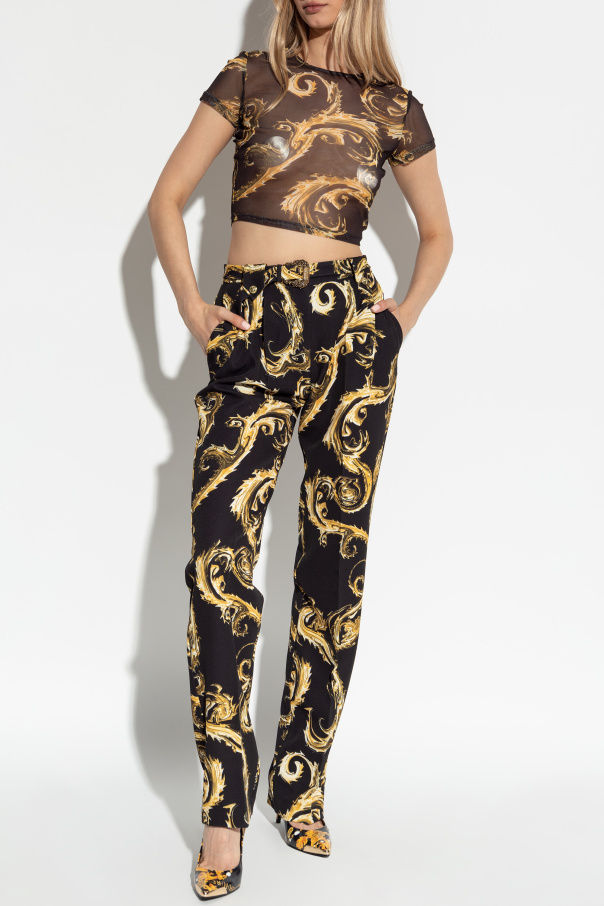 Versace Jeans Couture Spodnie ze wzorem
