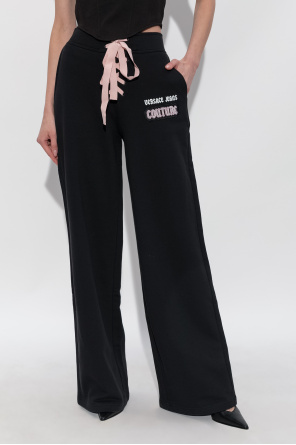 Versace Jeans Couture Sweatpants with shimmering appliqués