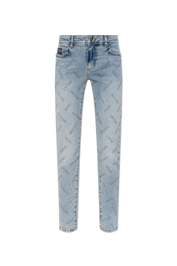 Versace Jeans Couture Jeans with shimmering appliqués