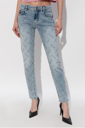 Versace Jeans Couture Jeans with shimmering appliqués