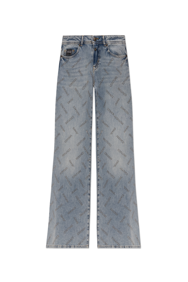 Versace Jeans Couture Jeans with shimmering appliqués