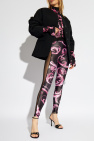 Versace Jeans Couture BLACK Leggings with a pattern