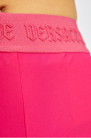 Versace Jeans Couture Krótke legginsy z logo
