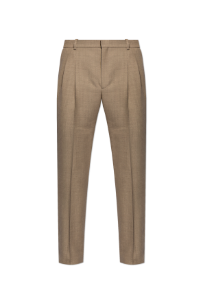 Emporio Armani slub-textured virgin wool suit