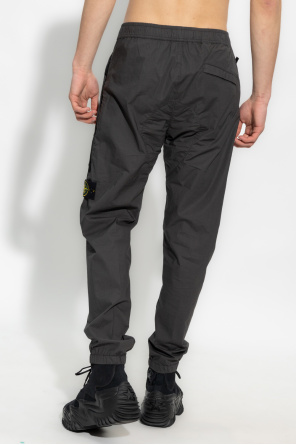 Stone Island Trousers Red with logo