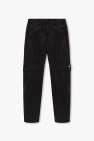 Stone Island BLACK Trousers with logo