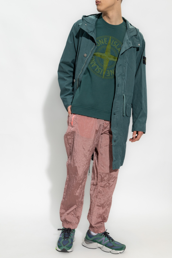 Stone Island Trousers ESS with logo