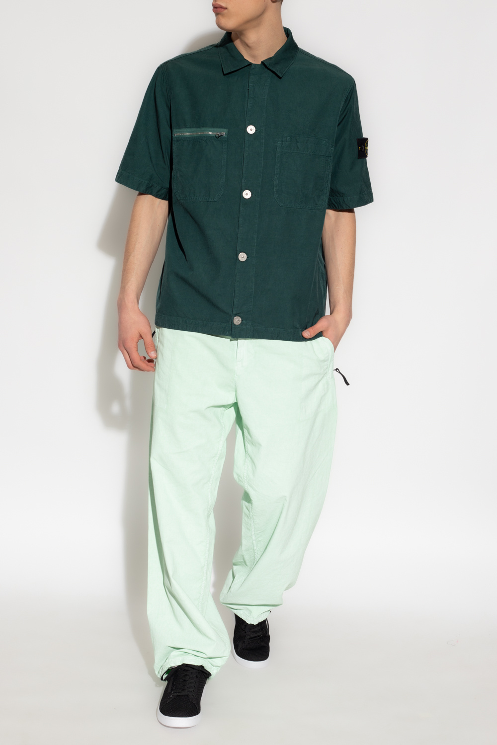 Stone Island Trousers with logo