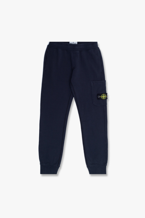 Stone Island Kids TWINSET embroidered-detail shorts