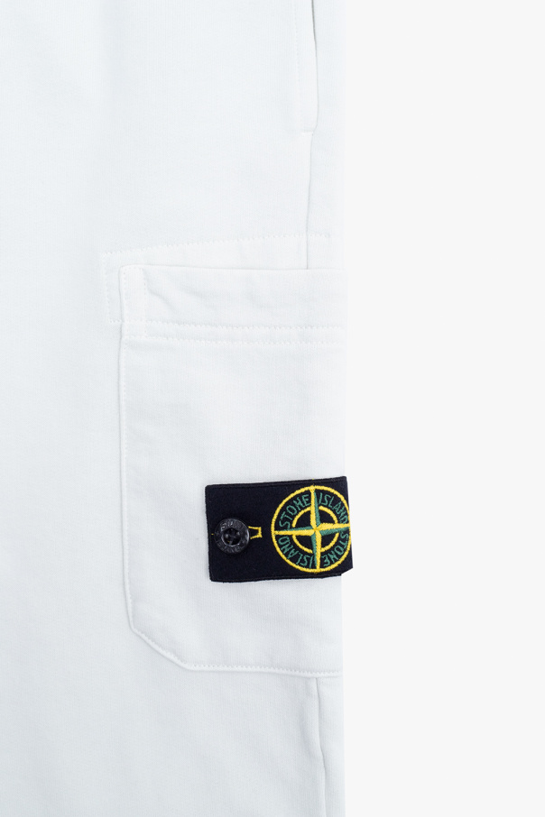 Stone Island Kids relentless 8 inch fitted shorts