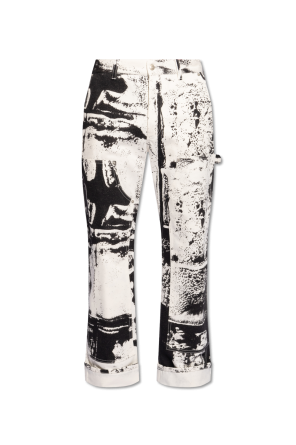 Printed jeans od Alexander McQueen