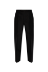 Gucci BLACK Wool trousers with crease