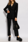 Gucci BLACK Wool trousers with crease