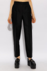 Gucci BLACK Wool trousers with crease