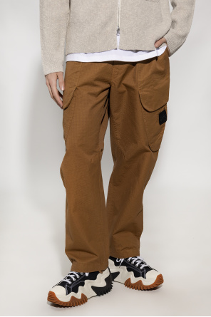 Stone Island Trousers closed with logo