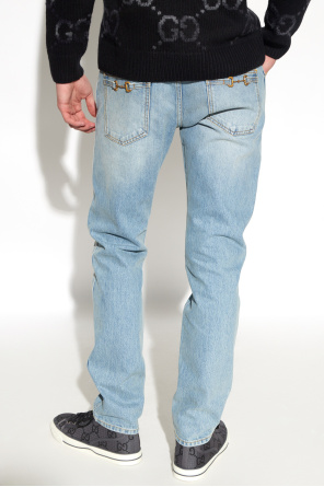 Gucci Alexa Jeans with pocket appliqués