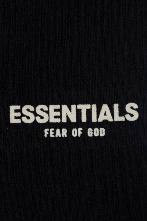 Fear Of God Essentials Kids High Waisted Ripped Hem Wide Leg Jeans