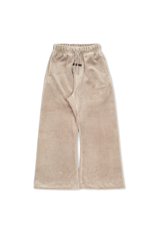 Velvet straight-leg trousers od Fear Of God Essentials Kids