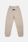 Fear Of God Essentials Kids cream Sweatpants with logo patch
