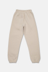 Fear Of God Essentials Kids cream Sweatpants with logo patch