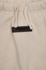 Fear Of God Essentials Kids cream Sweatpants with logo patch