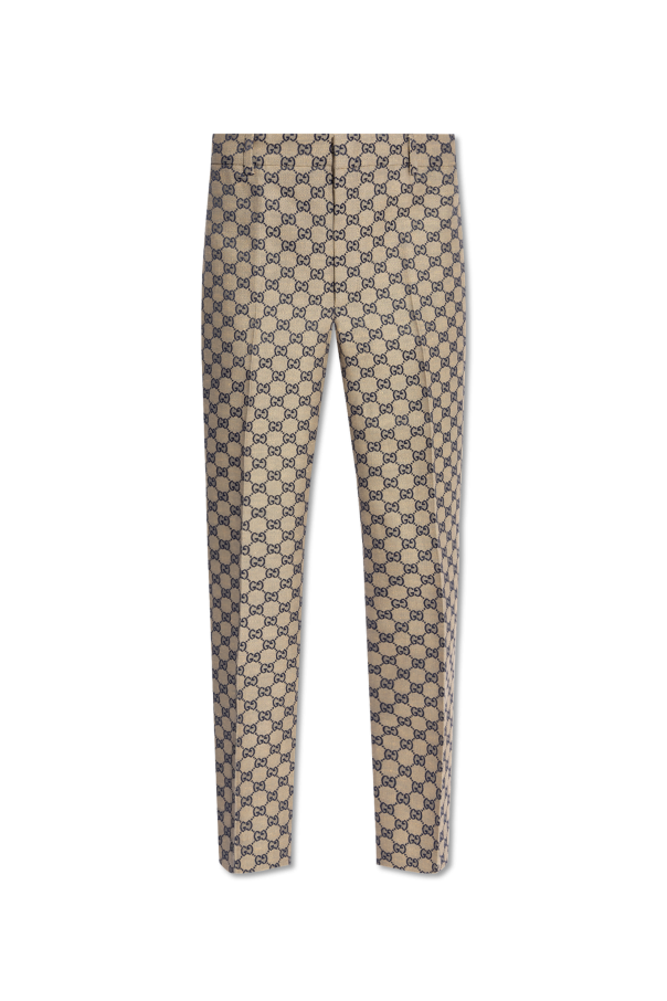 Gucci Pants with `GG` pattern