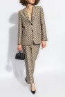 Gucci beige Pants with `GG` pattern