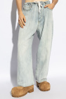 Balenciaga light blue Wide-leg jeans