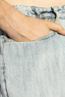 Balenciaga light blue Wide-leg jeans