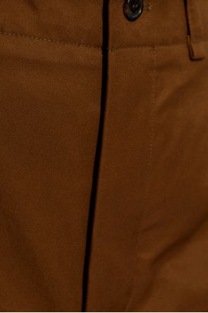 Saint Laurent Bawełniane spodnie w kant