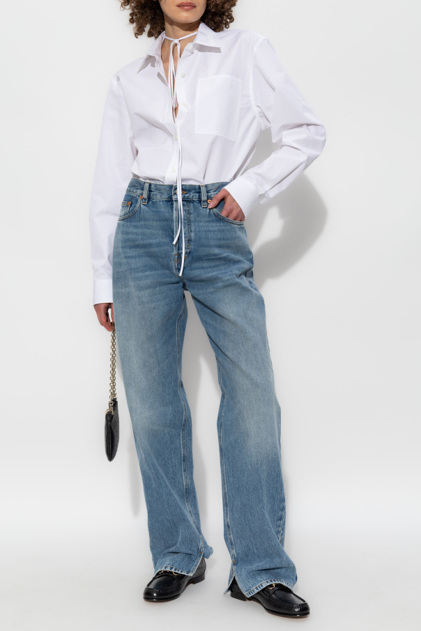 Gucci Jeansy z wysokim stanem