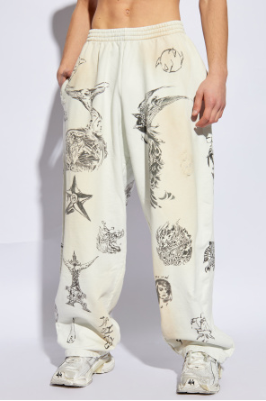 Balenciaga Spodnie dresowe z nadrukami