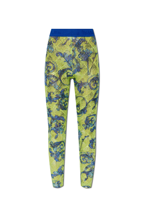 Leggings with shimmering sequins