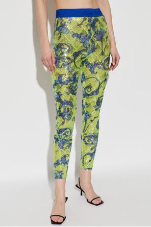 Versace Jeans Couture Leggings with shimmering sequins