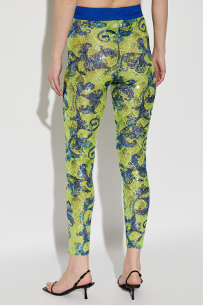 Versace Jeans Couture Leggings with shimmering sequins