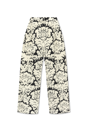 Spodnie z motywem kwiatowym od Alexander McQueen