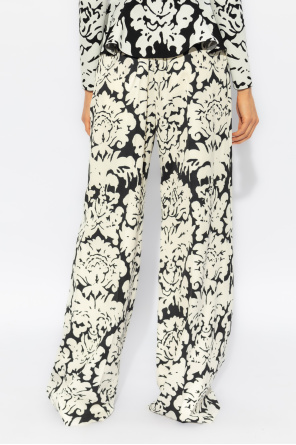 Alexander McQueen Floral Pattern Trousers