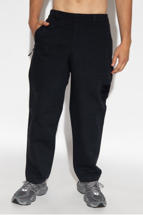 Stone Island Cotton trendy trousers with logo